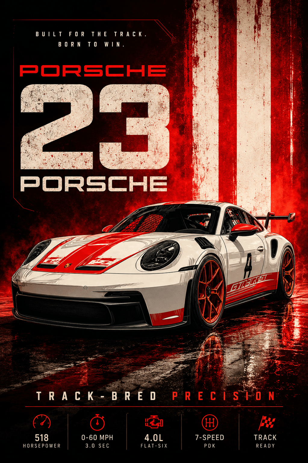 Porsche 23 Poster