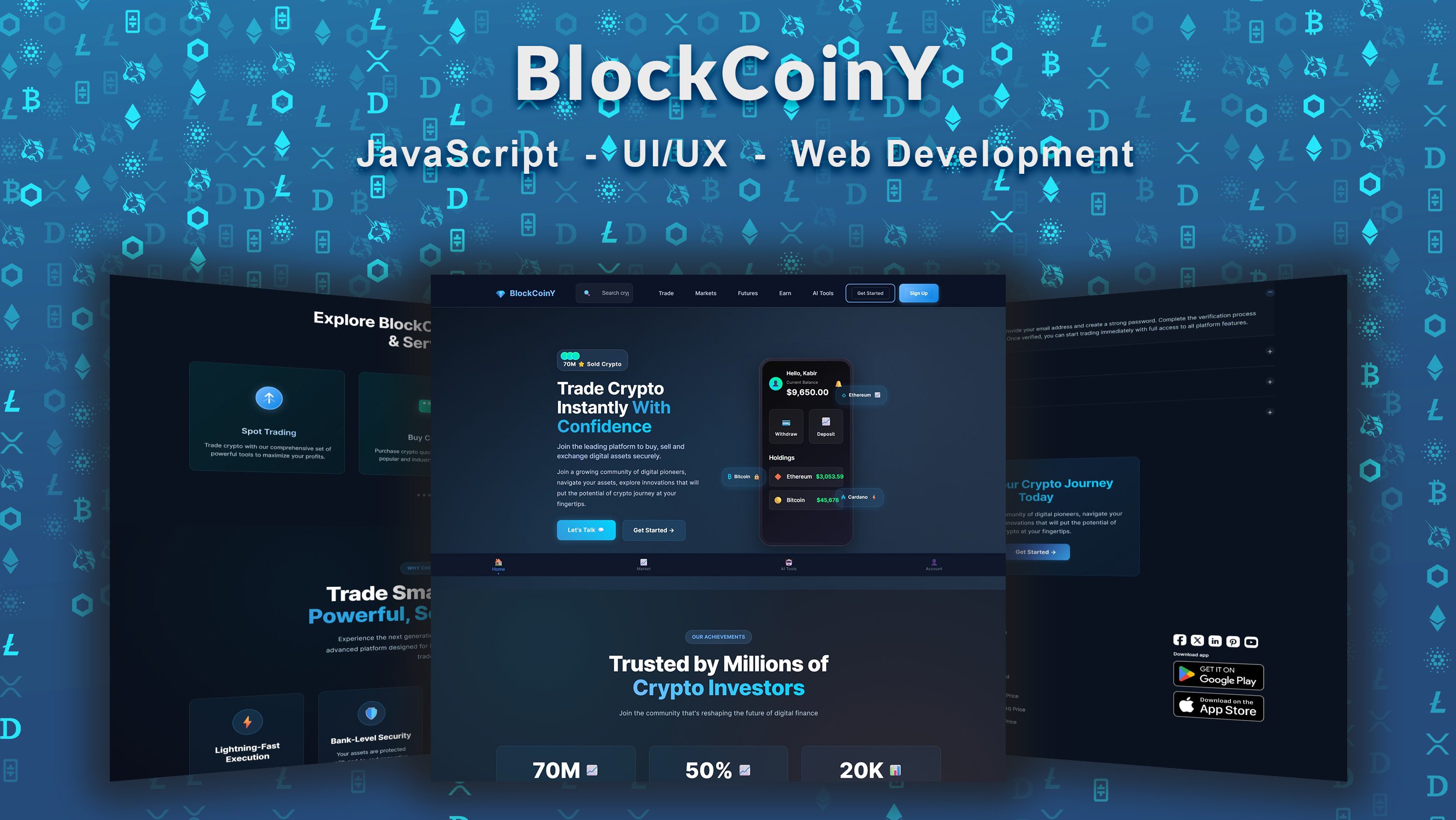 BlockChainY (UI and UX) HTML
